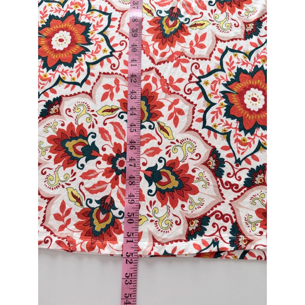 Boden Women Red Tile Print Halter Maxi Dress V-Neck Tie Waist Summer Resort 12R - Picture 13 of 13